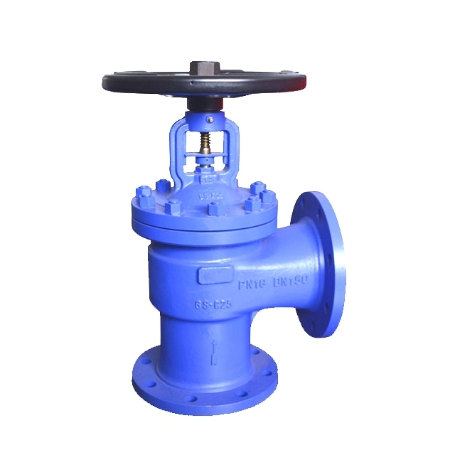 DIN/ANSI Angle Pattern Bellow Seal Stop Valve / Globe Valve