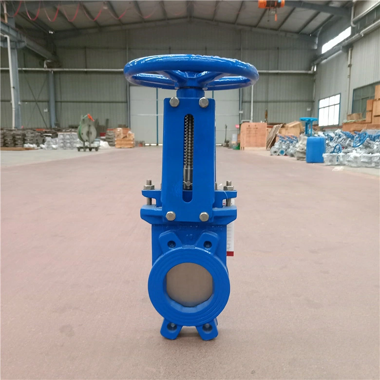 Large Size Valve Pn10 Wcb Knife Gate Valve for Wastewater Treatment Plants