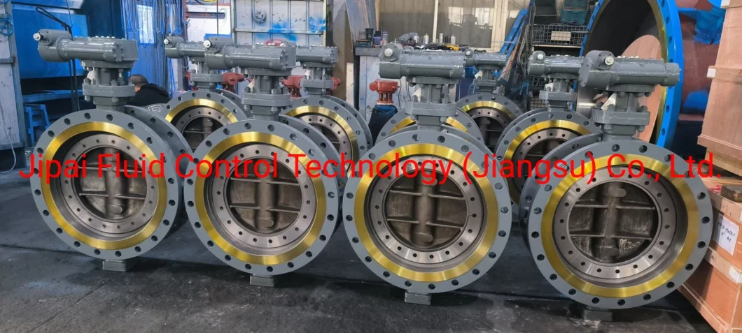 5 Inch Wafer Type High Performance Stainless Steel Double Triple Offset Pneumatic Actuator Butterfly Valve